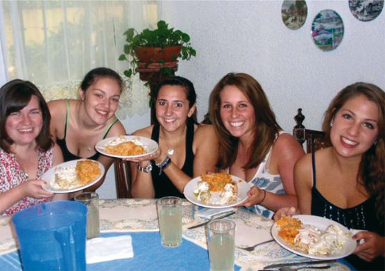 Gemeinsames Essen in der mexikanischen Gastfamilie